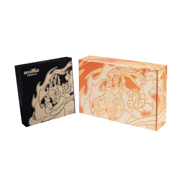 2023 Chinese Pokemon TCG Card Charizard Vmax Battle Charizard Collection Set Orange Black Gold Box Bundle Set