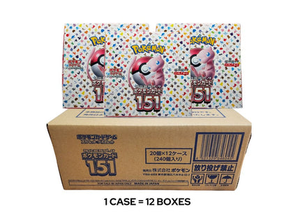 Japanese Pokemon TCG 151 SV2a  sealed case reprint version