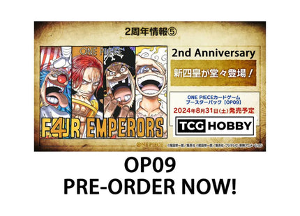ONE PIECE TCG OP09 FOUR EMPERORS - 1 CASE = 12 BOXES 