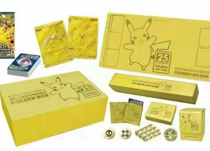 Pokemon Chinese 25th ANNIVERSARY GOLDEN BOX content