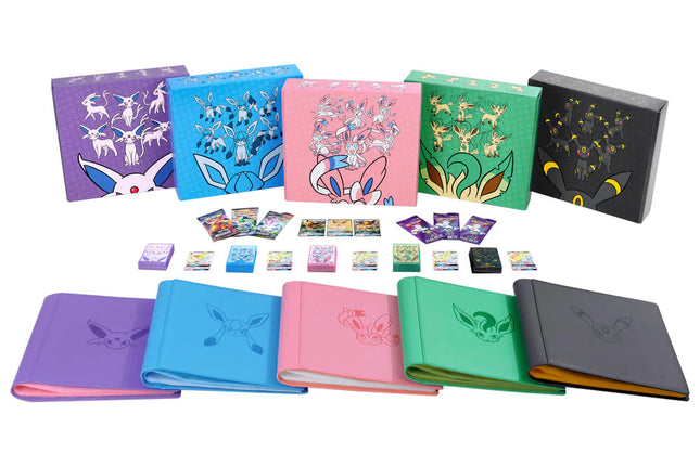 Pokemon TCG Sun & Moon Chinese Edition Eevee GX Full Bundle Gift Box Set - Espeon, Glaceon, Sylveon, Leafeon & Umbreon 